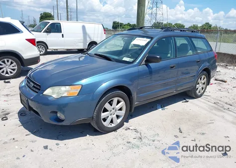 2006 Subaru Outback 2.5I из США, поврежденный, VIN 4S4BP61C067356525